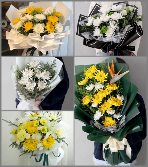 贵州黔南州惠水县好花红镇九门村白事花束代送